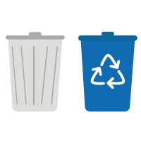 trash and recycling
