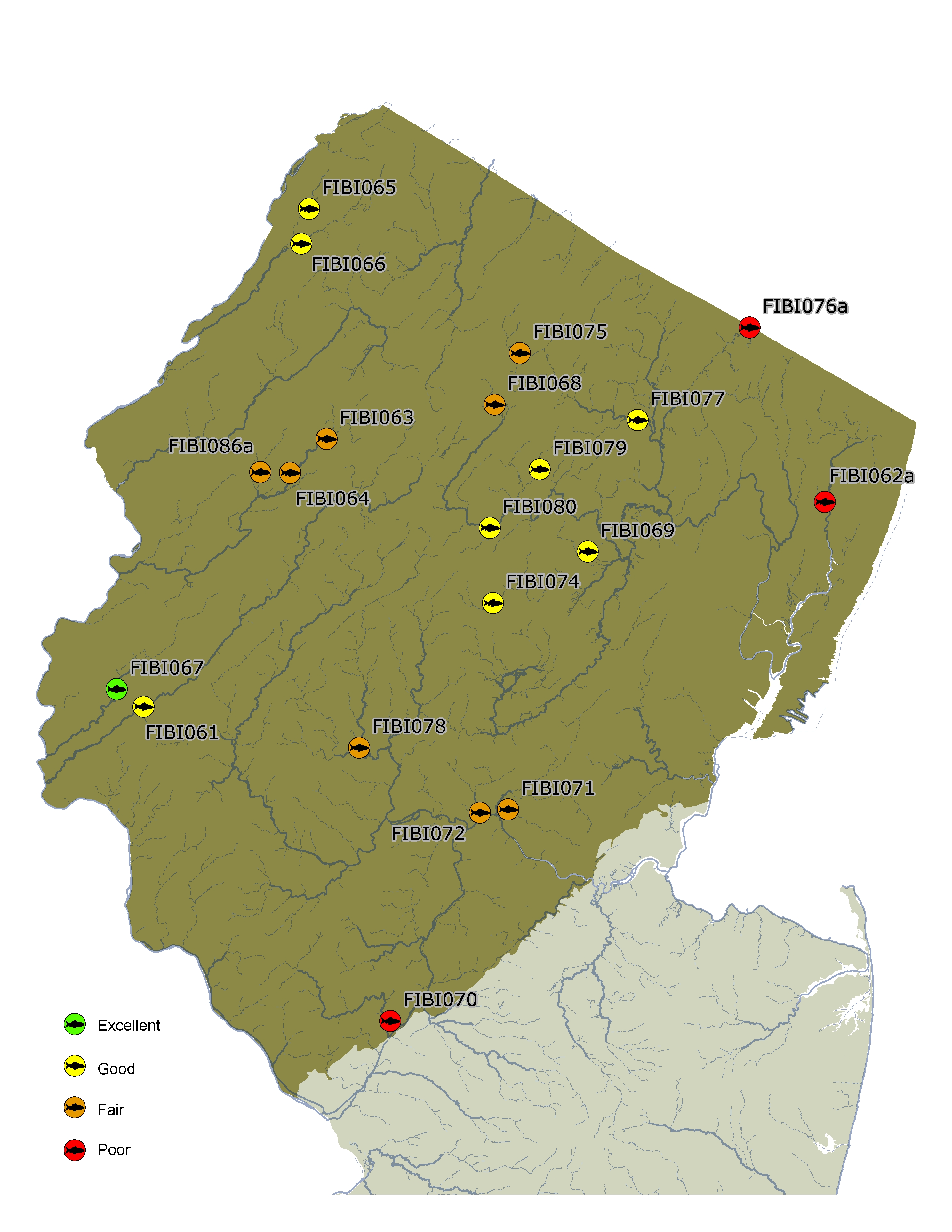 2008 sampling map