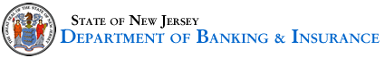 NJ Department of Banking and Insurance