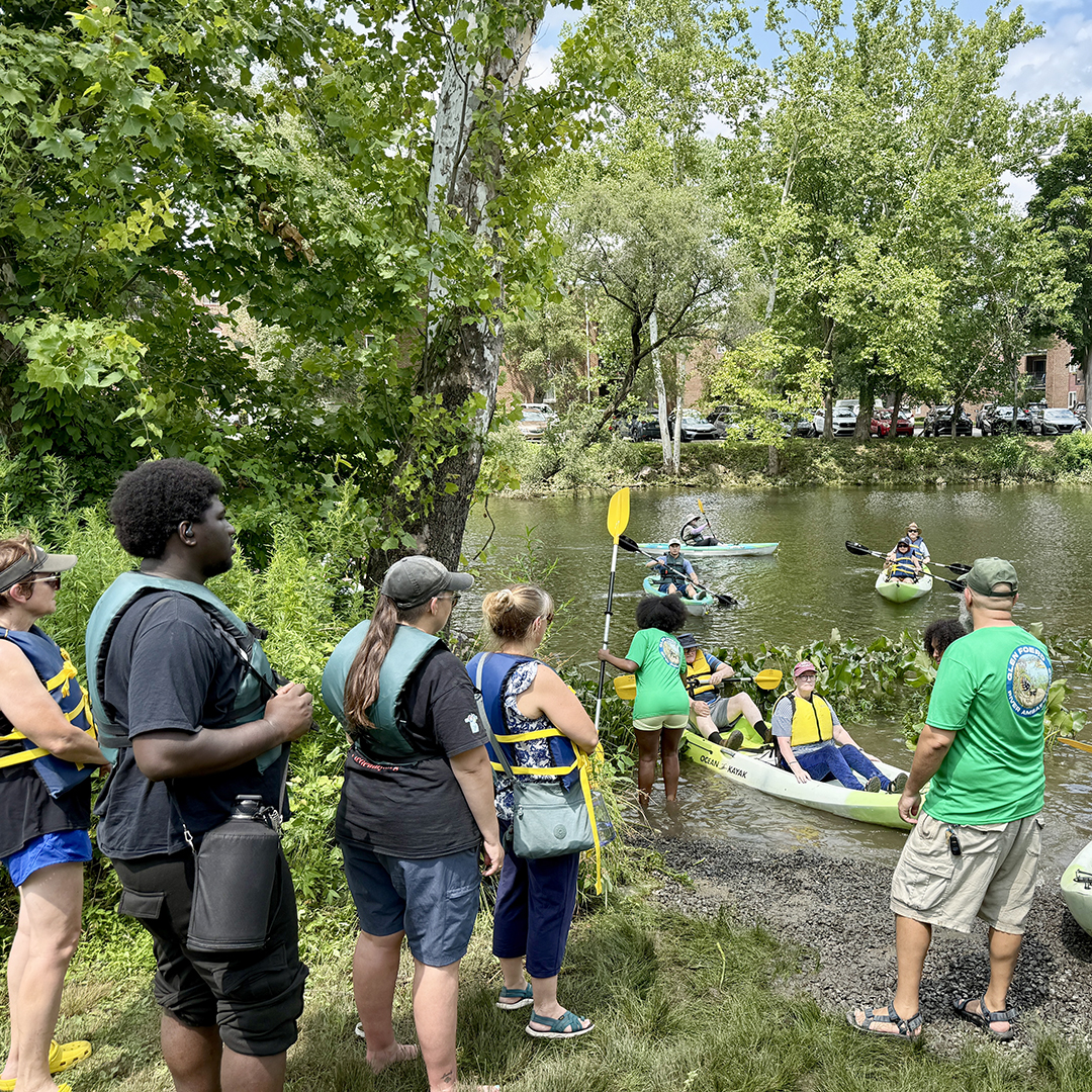 Riverfest attendees could try boating in the Poquessing Creek. Photo by the DRBC.