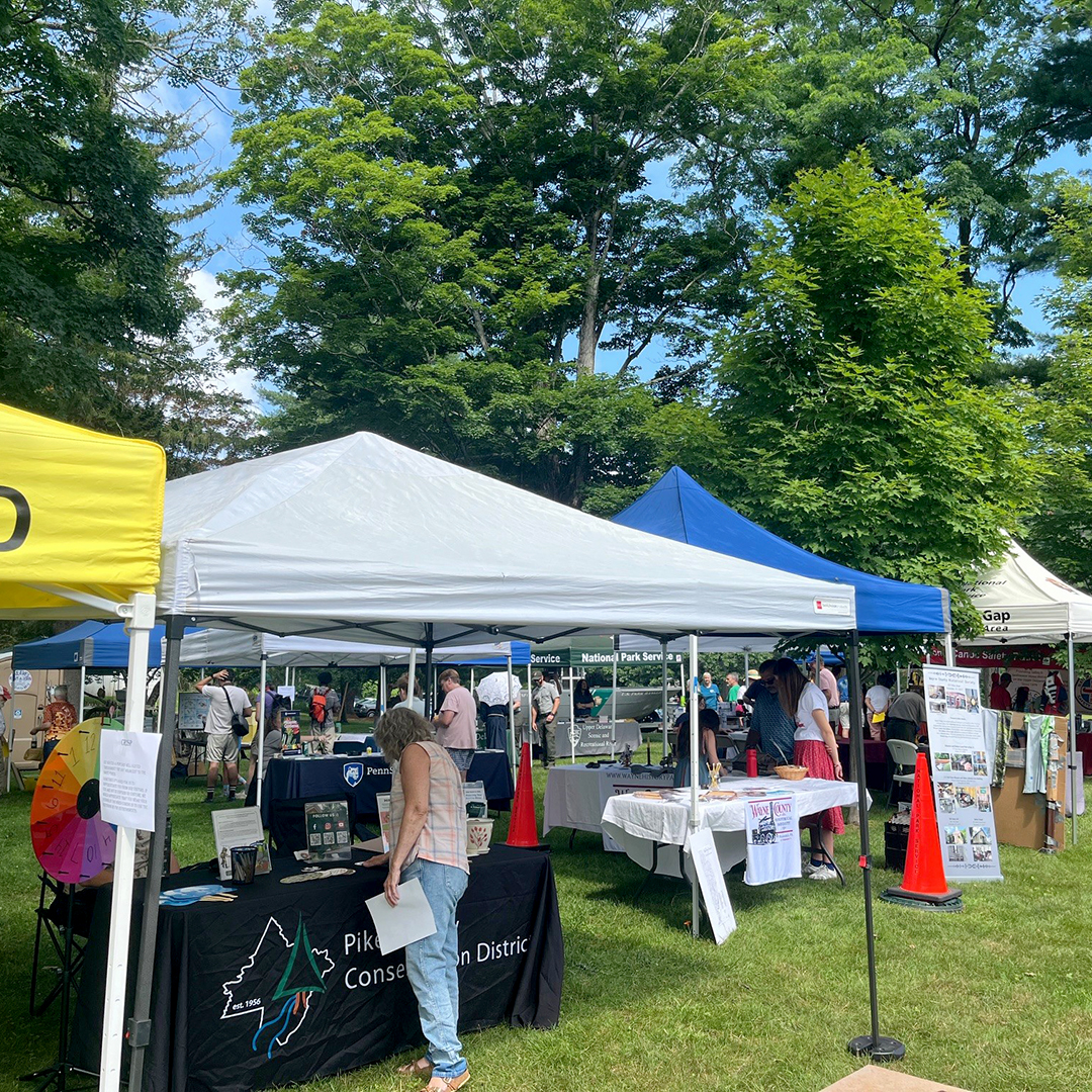Lots of organizations, agencies and businesses tabled at the festival, showcasing their work to attendees. Photo by the DRBC.