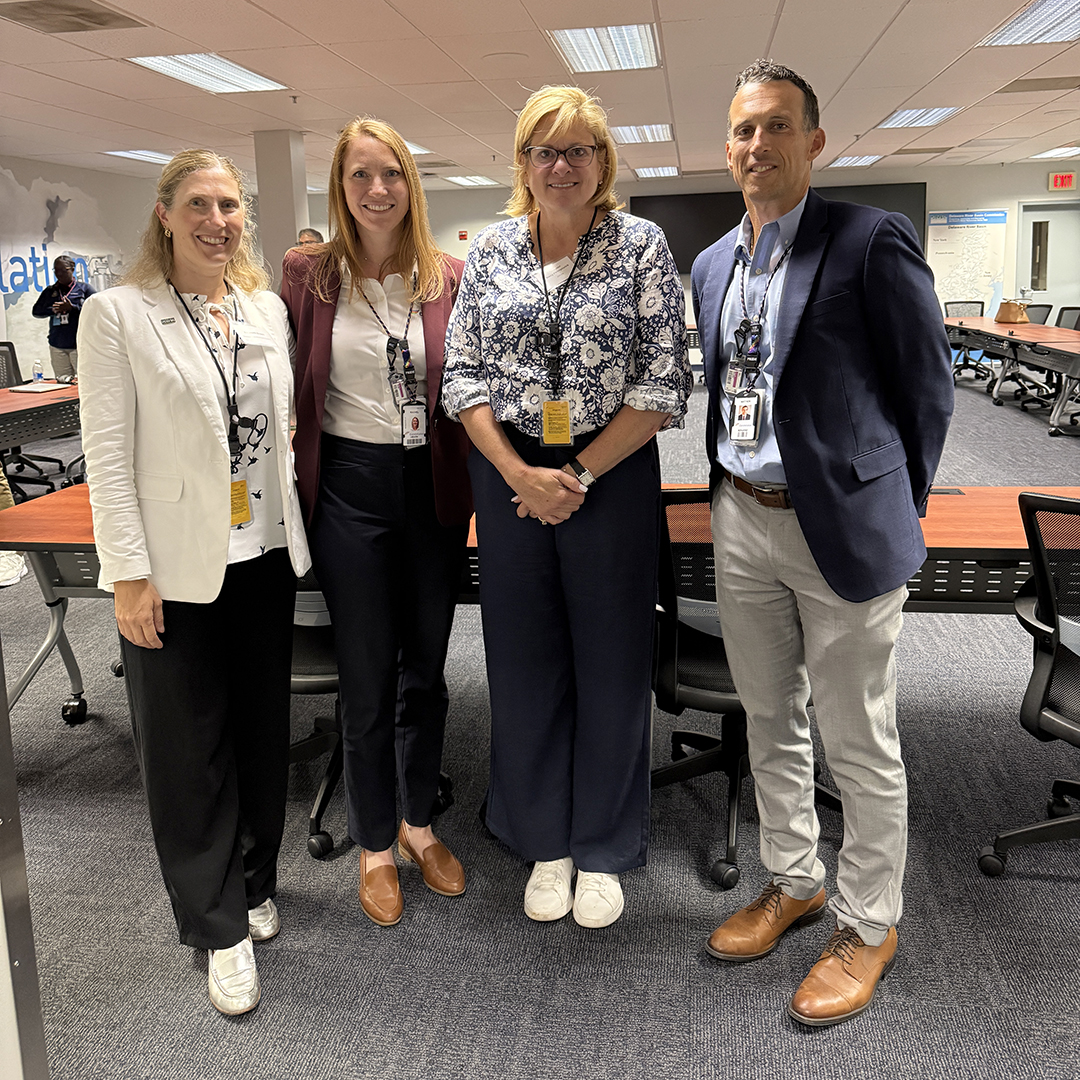 DRBC Dir. of External Affairs Beth Brown with staff from Constellation and PA State Senator Tracy Pennycuick (PA-24; 2nd from R).