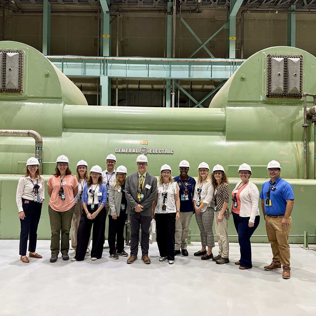 DRBC convened partners and stakeholders at the Limerick Clean Energy Center. After the roundtable, folks toured the facility. Photo by the DRBC.