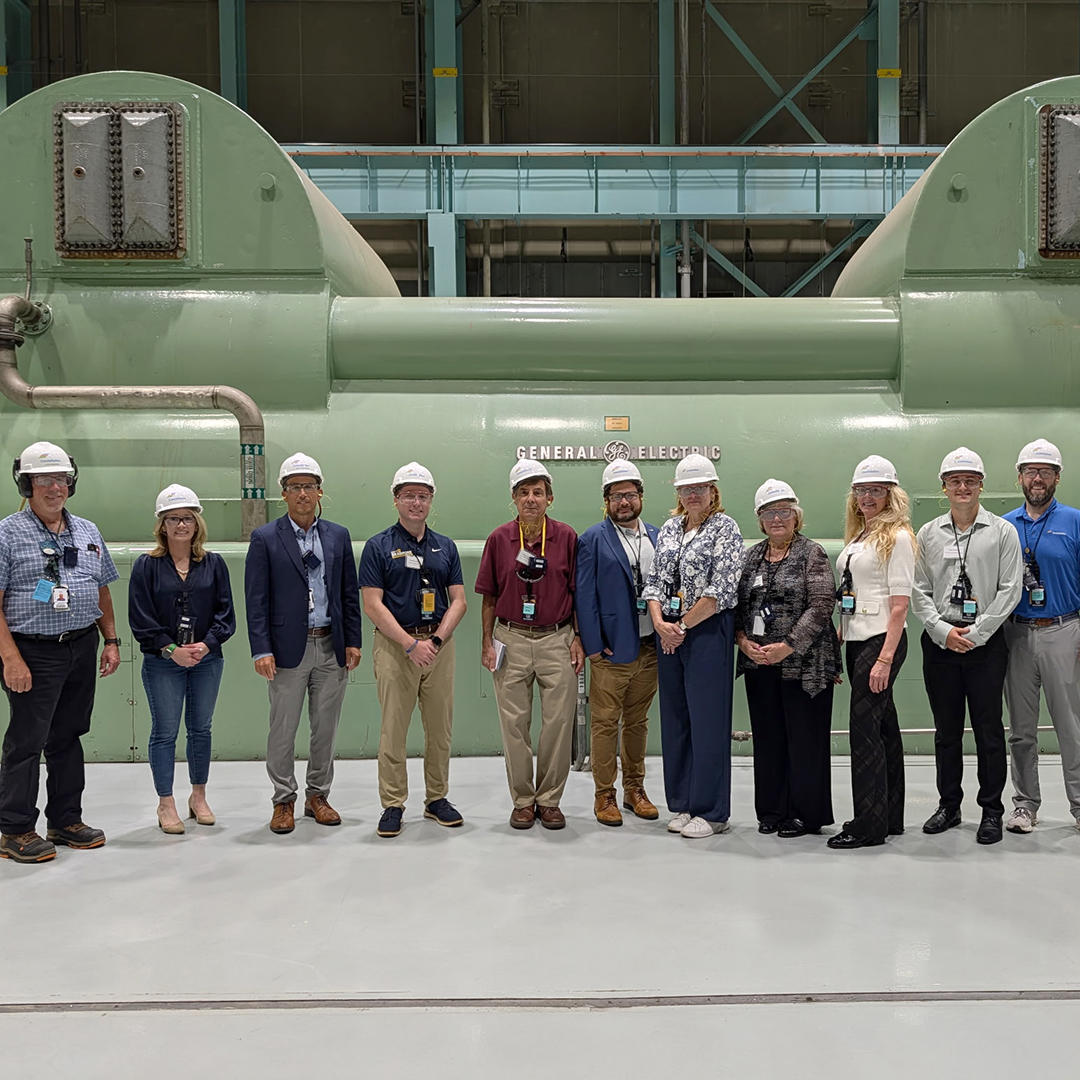 DRBC convened partners and stakeholders at the Limerick Clean Energy Center. After the roundtable, folks toured the facility. Photo by the DRBC.