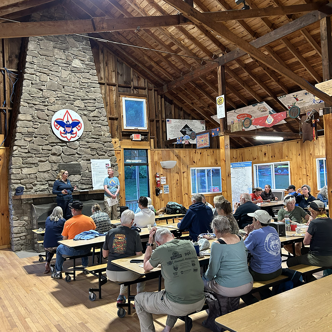 Sojourners listen to the presenters of Day 2's evening program. Photo by the DRBC.