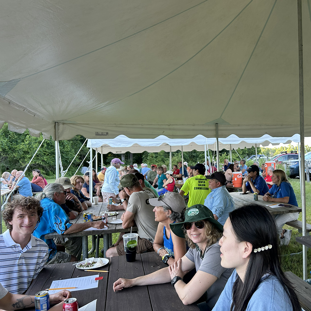 DRBC hosted dinner & quizzo at NJ's Washington Crossing State Park on Day 5. Photo by the DRBC.