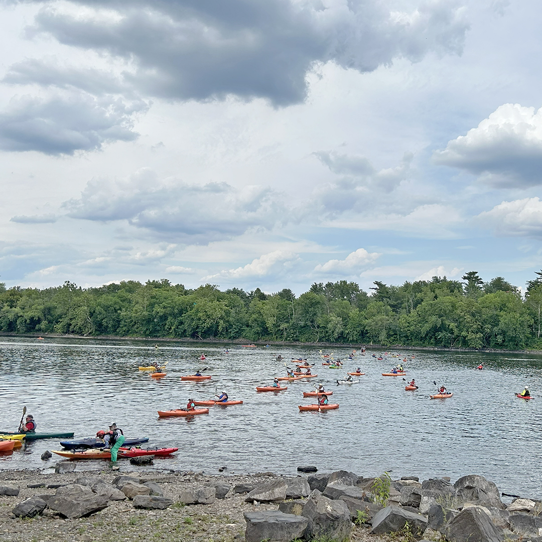 Sojourners arrive at Yardley, Pa. on Day 6. Photo by the DRBC.