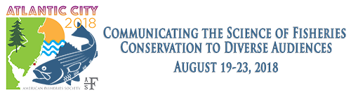 Logo for the 148th Annual Meeting of the American Fisheries Society.