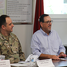 From L: USACE Phila. District Commander LTC Jeffrey Beeman & DRBC Ex. Dir. Steve Tambini. Photo by the DRBC.