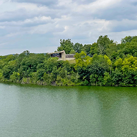 The roundtable discussion was held at the Visitor's Center at Blue Marsh Reservoir. Photo by the DRBC.