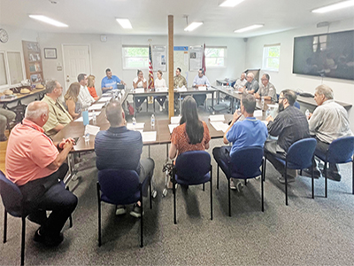 Rountable attendees discuss the importance of shared water resource management. Photo by the DRBC.