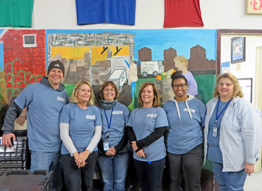 DRBC staff are all smiles after an afternoon of volunteering. Photo by DRBC.