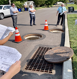 The Borough of Pottstown received two SRRF grants to install water quality inlet filters in their stormwater system to improve water quality in the Manatawny Creek. Photo by the DRBC.