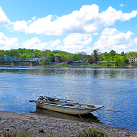 The Delaware River at Lambertville, N.J. Photo by the DRBC.