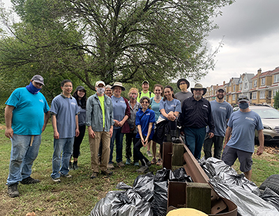 DRBC and TTF staff pose for a group photo after a successful cleanup. Photo courtesy of TTF.