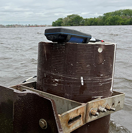 Water quality readings were taken at the site location. Photo by the DRBC.