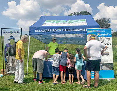 DRBC's display at Bartram's Garden Tidal Schuylkill Boat Parade. Photo by DRBC.