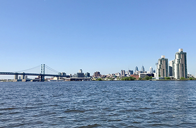 The delaware River at Philadelphia, Pa. by DRBC.