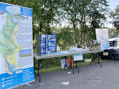 DRBC is ready for the kids at the 2021 Trenton Youth Fishing Derby. Photo by DRBC.