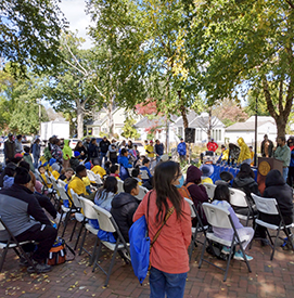 The participants are ready to fish! But first, announcements. Photo by the DRBC.