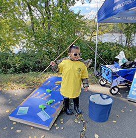 Derby participants also got to play the DRBC's land-based fishing game. Photo by the DRBC.