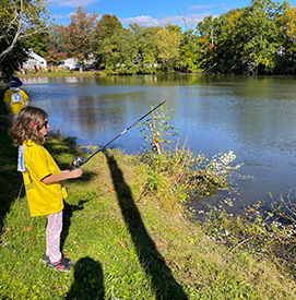 It was a beautiful fall morning for a fishing derby. The air was cool but the sun was shining. Photo by the DRBC.