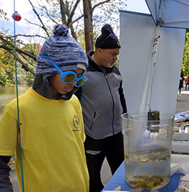 Derby participants had a chance to stop by the education tables to learn more. Photo by the DRBC.