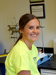 DRBC Water Quality Intern Megan Andreasen. Photo by DRBC.