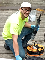 DRBC Water Quality Intern Scott Jedrusiak. Photo by DRBC.