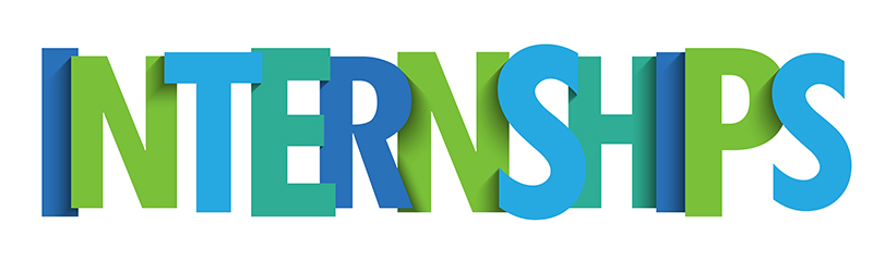 Graphic of word Internships.