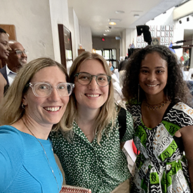 From L: DRBC's Beth Brown, Avery Lentini and Trenton City Councilwoman Jasi Edwards. Photo by the DRBC.