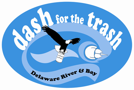 Logo for the Delaware Dash for the Trash.