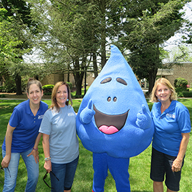 The DRBC team with the HydroMania mascot, Dewey. Photo by the DRBC.