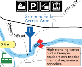 Excerpt from Delaware River Recreation Map.