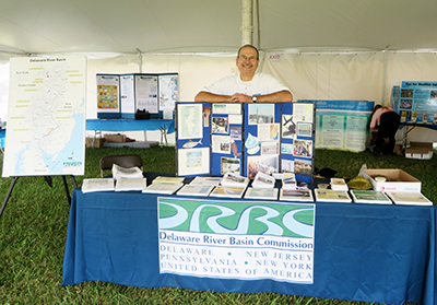 DRBC's Clarke Rupert participates in Delaware Coast Day. Photo by DRBC.