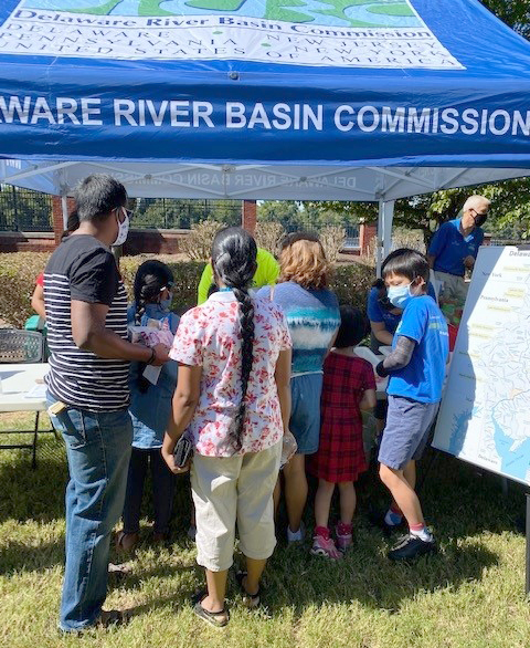 DRBC and SPLASH's activities drew a crowd at Trenton River Days. Photo by DRBC.