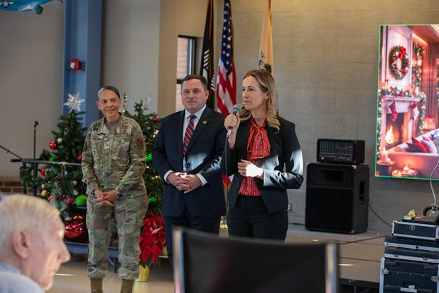 Mikie Sherrill Celebrates the Holidays with Paramus Memorial Home Residents & Staff