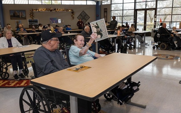 veterans participating in horse racing event