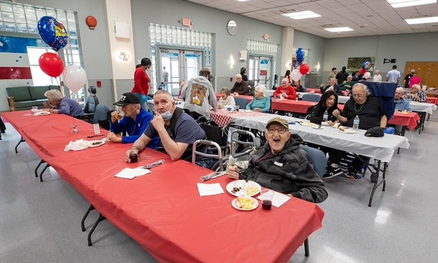veterans participating in bbq