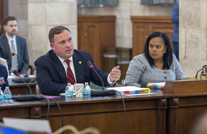 Commissioner Solomeno presenting Fiscal Year 2027 budget