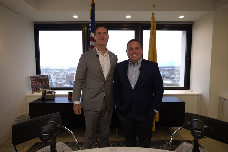 Commissioner Vincent Solomeno and Jason Hedberg, First Gentleman of New Jersey.