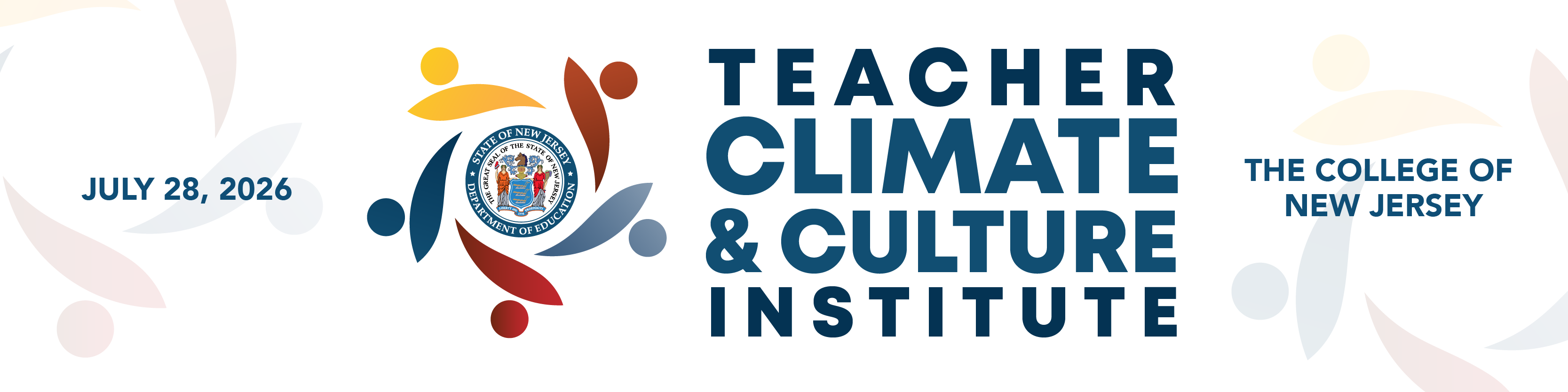 Logo: July 28, 2026 Teacher Climate & Culture Institute at The College of New Jersey
