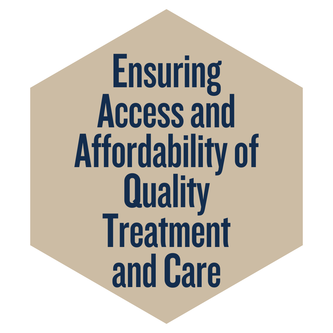 ensuring access and affordability of quality treatment and care