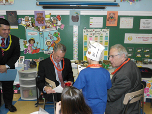 Acting-Commissioner-Cerf-and-State-School-Board-Member-Ilan-Plawker-order-at-the-cafe