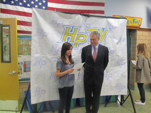 Acting-Commissioner-Cerf-is-interviewed-by-a-student-TV-journalist