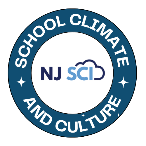 The part of the logo that highlights climate and culture which includes a circle and the NJ SCI icon in the middle. 