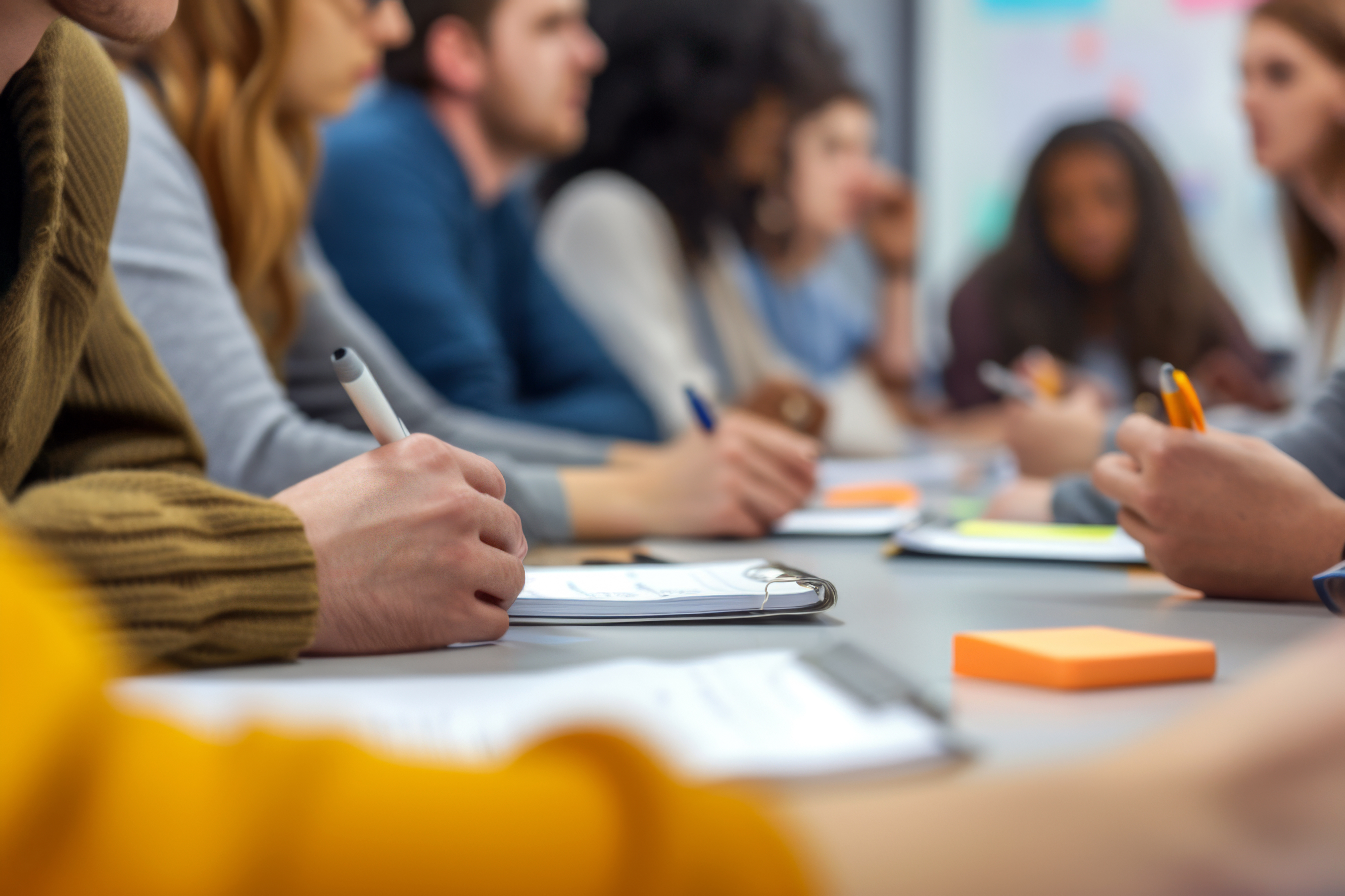 School staff in training