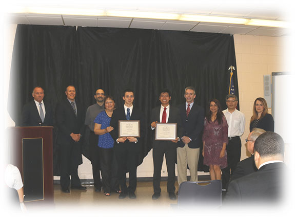 Photo of U.S. Senate Youth Program Nicholas LaBelle, North Hunterdong High School Jinyuan Ryan Zhang, West Windsor-Plainsboro High School North