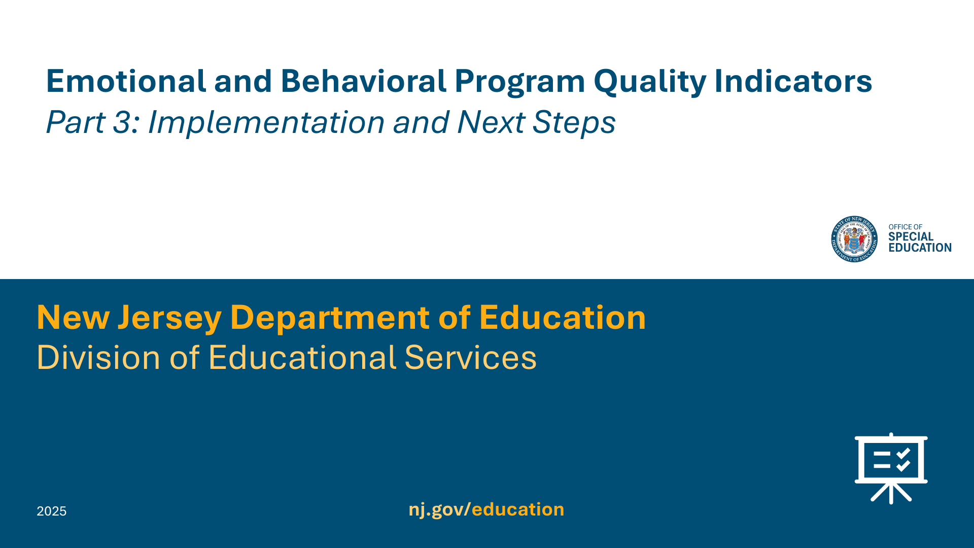 Powerpoint title slide for the OSE presentation