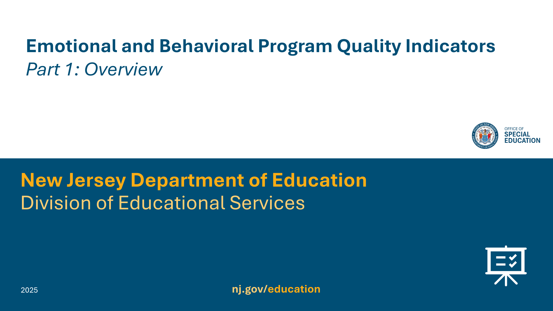 Powerpoint title slide for the OSE presentation